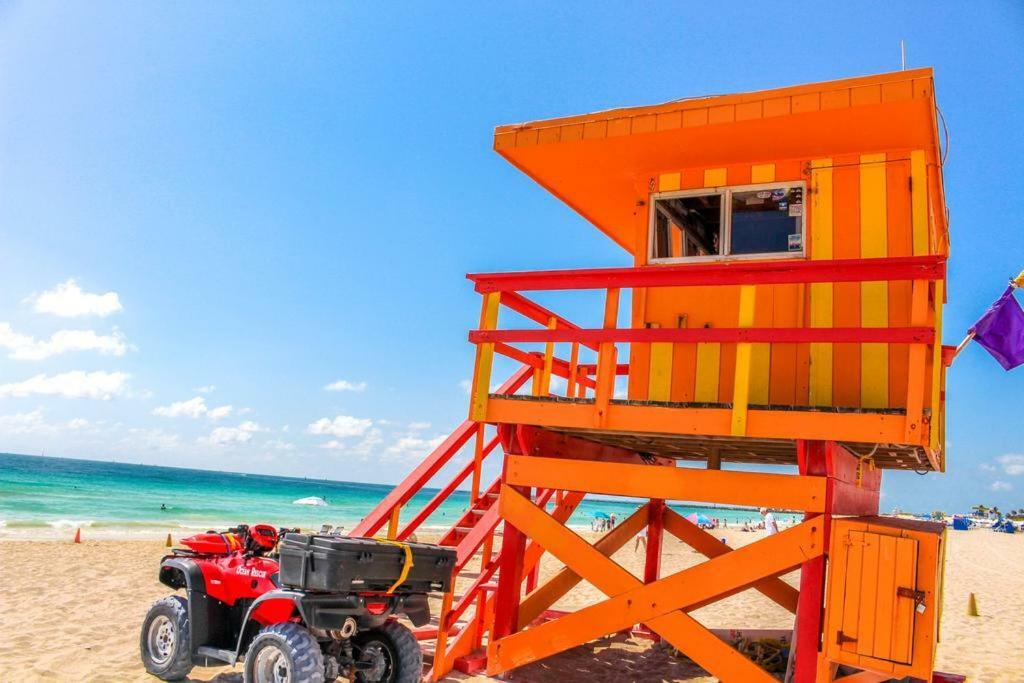 Two Bedroom Two Bath Apartment 2 Block To Beach Miami Beach Bagian luar foto